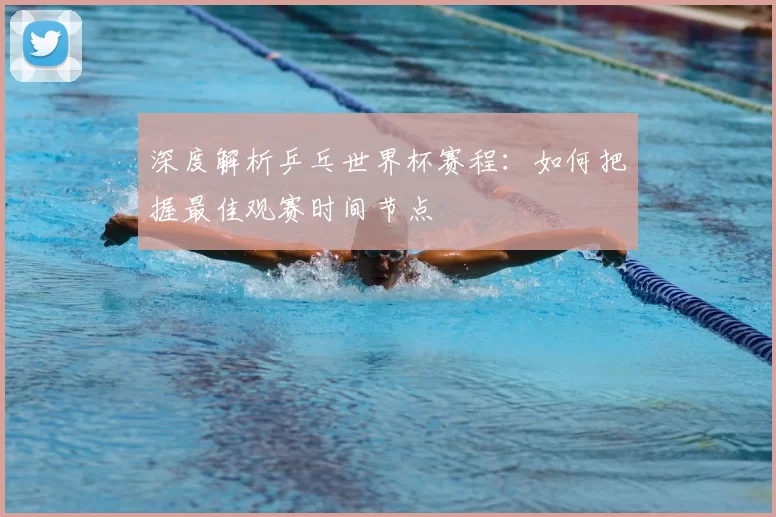 深度解析乒乓世界杯赛程:如何把握最佳观赛时间节点