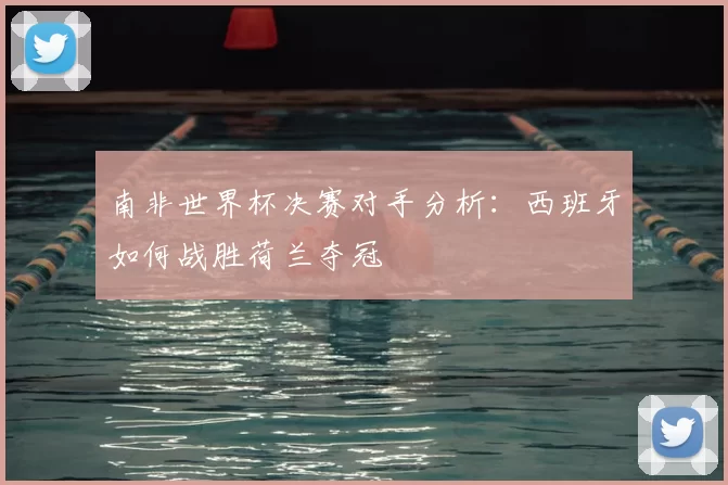 南非世界杯决赛对手分析：西班牙如何战胜荷兰夺冠